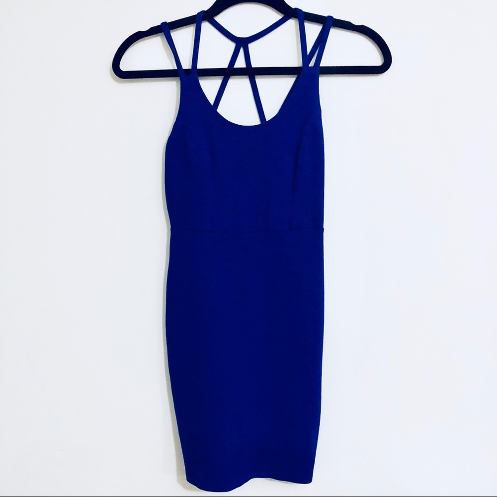 SOLEMIO// EUC royal blue dress bodycon